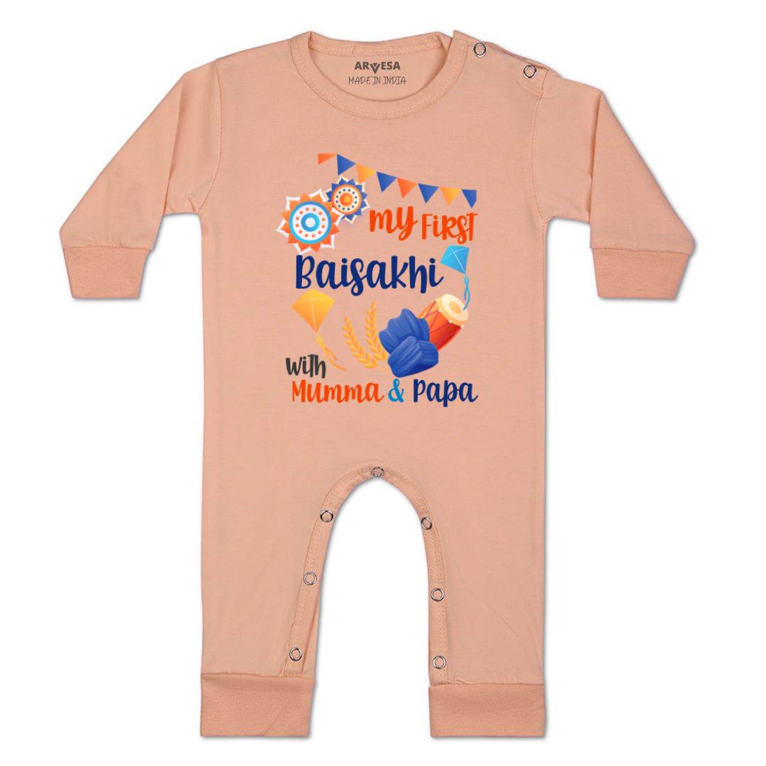 Arvesa Design-835 Baisakhi My First Baby Boy and Baby Girl Dress .