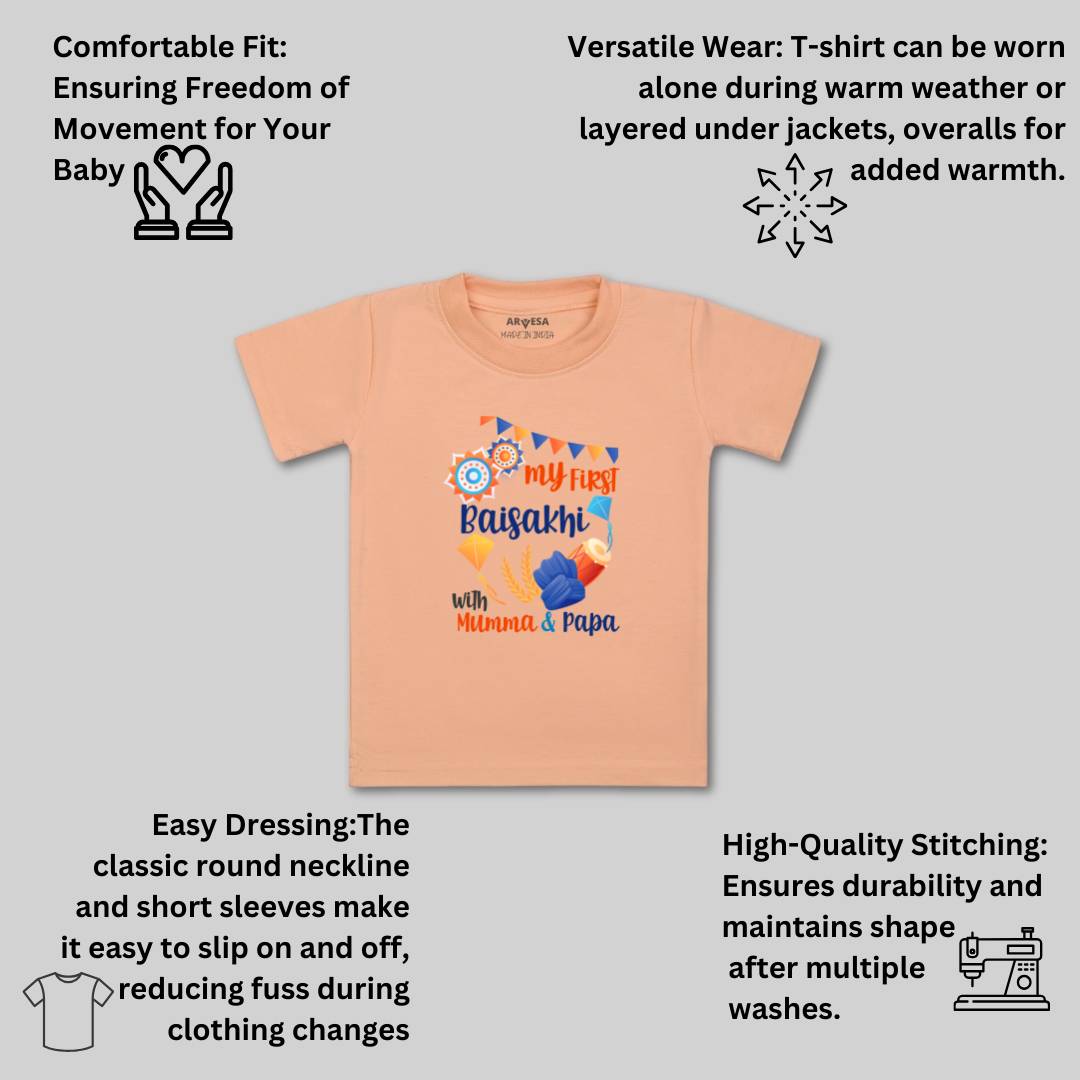 Arvesa Design-835 Baisakhi My First Baby Boy and Baby Girl Dress .