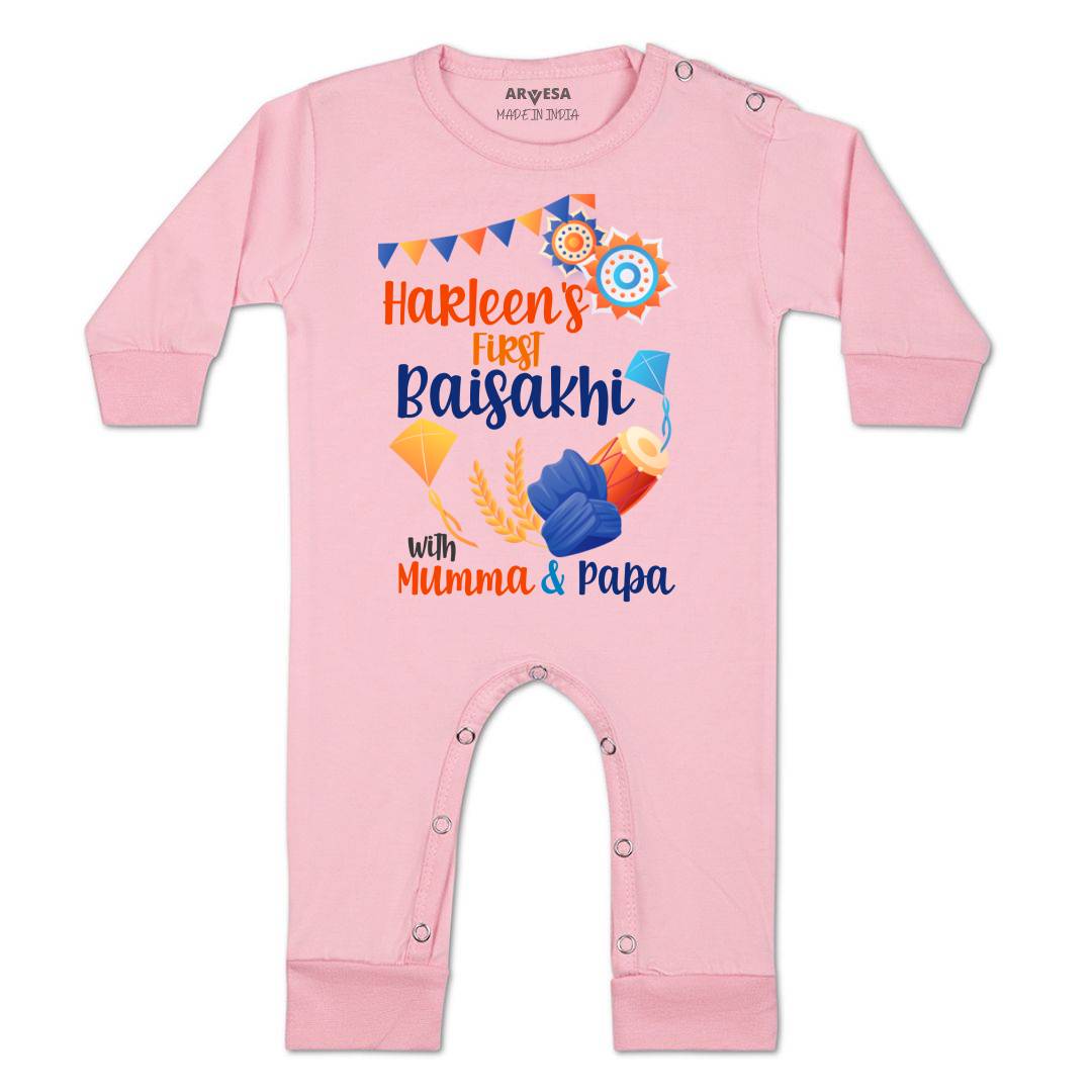 Arvesa My First Baisakhi Baby Boy & Girl Dress