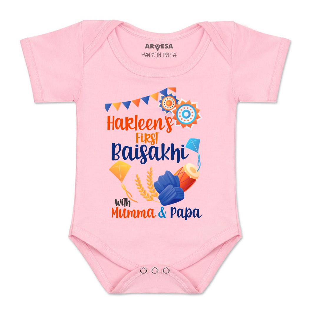 Arvesa My First Baisakhi Baby Boy & Girl Dress