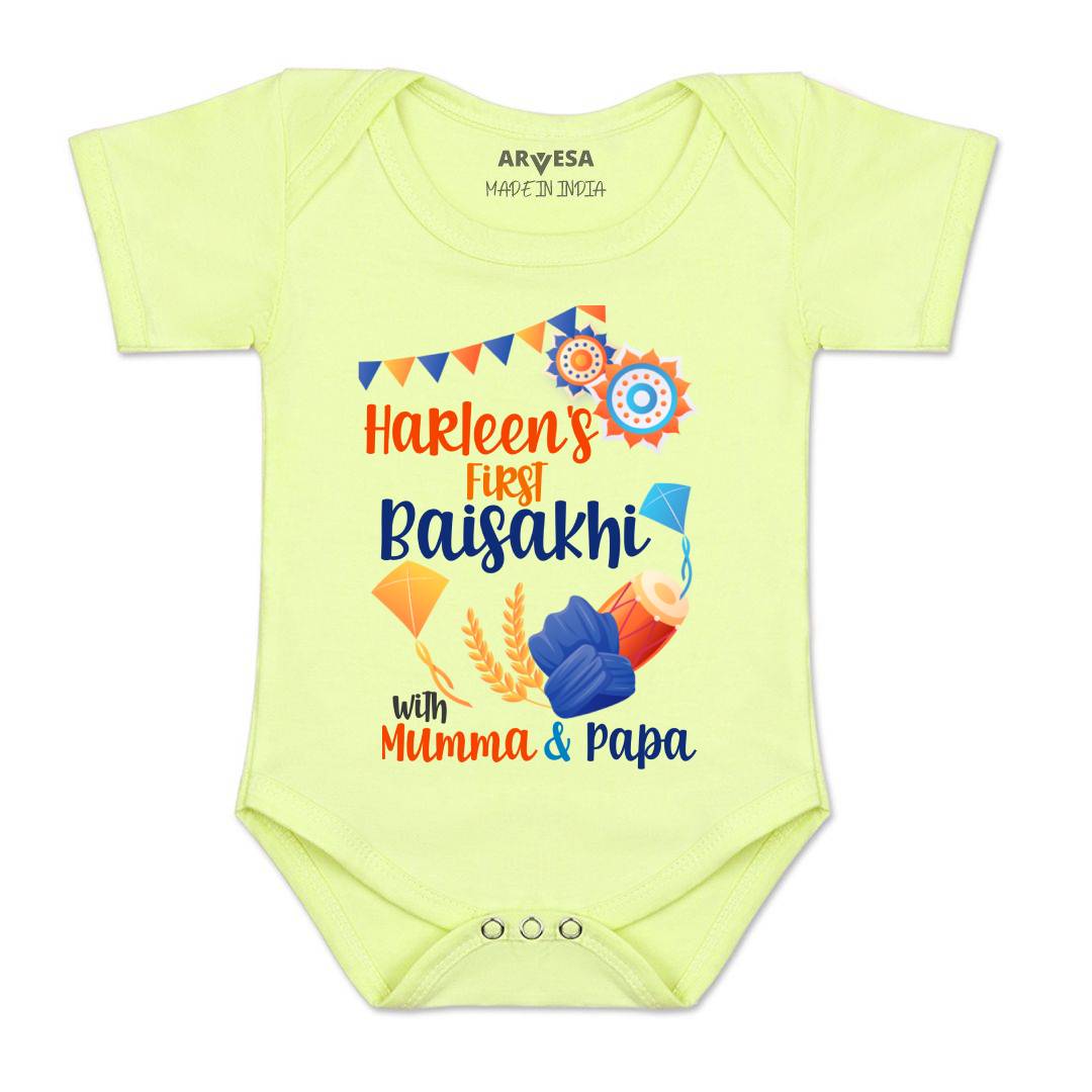 Arvesa My First Baisakhi Baby Boy & Girl Dress
