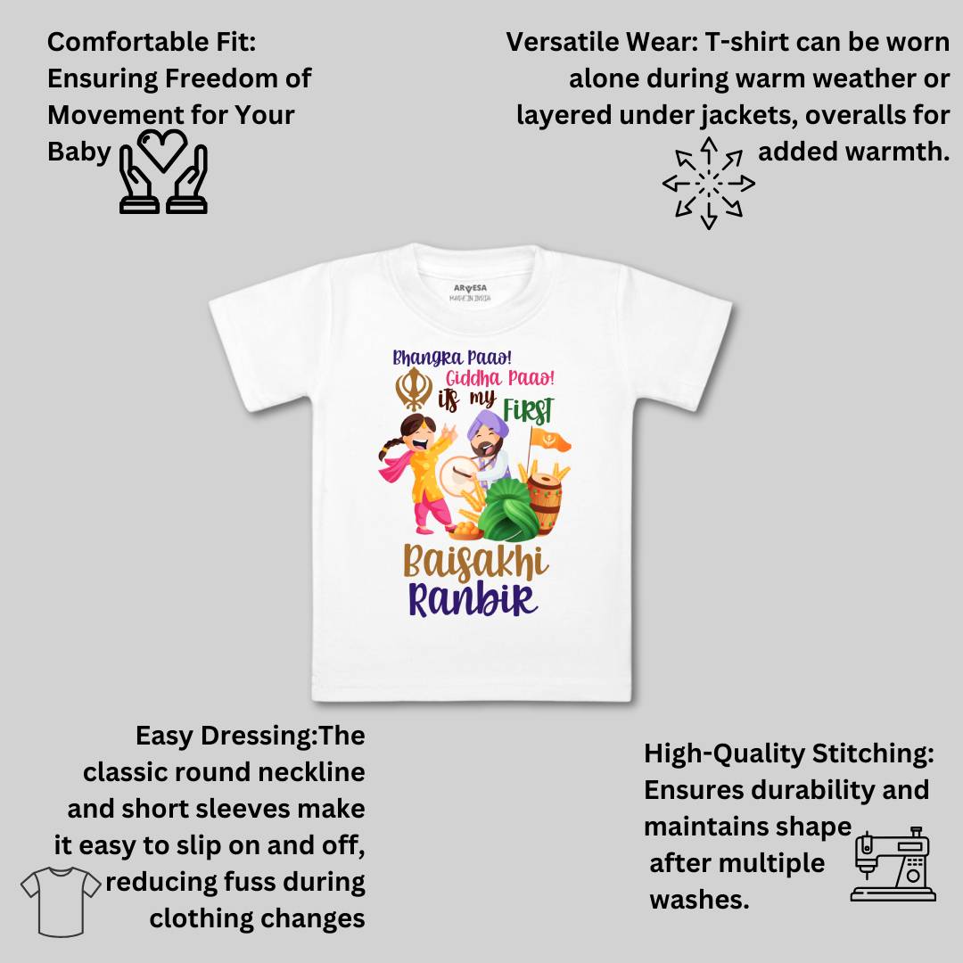 Arvesa My First Baisakhi Baby Boy & Girl Dress