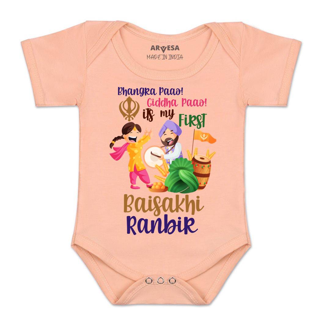 Arvesa My First Baisakhi Baby Boy & Girl Dress