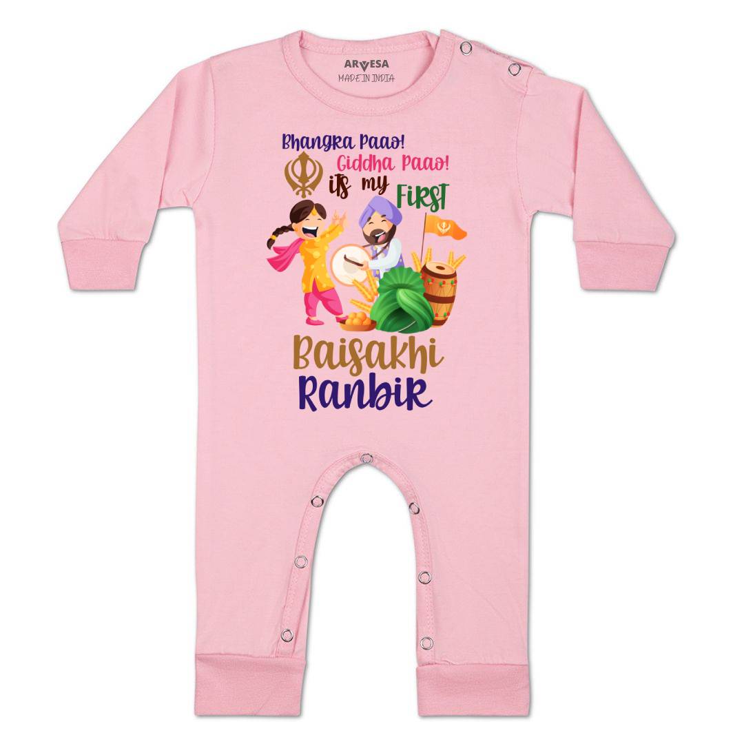 Arvesa My First Baisakhi Baby Boy & Girl Dress