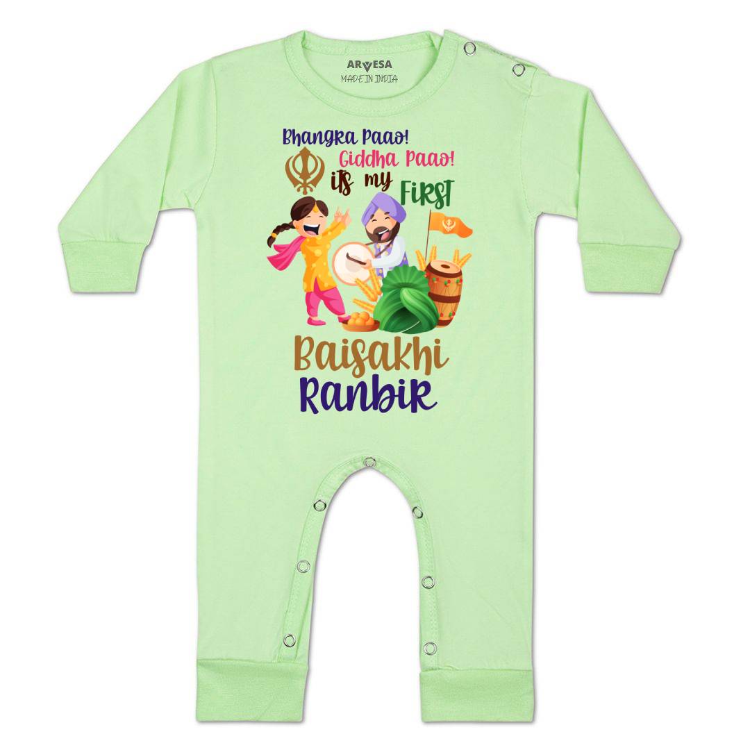 Arvesa My First Baisakhi Baby Boy & Girl Dress