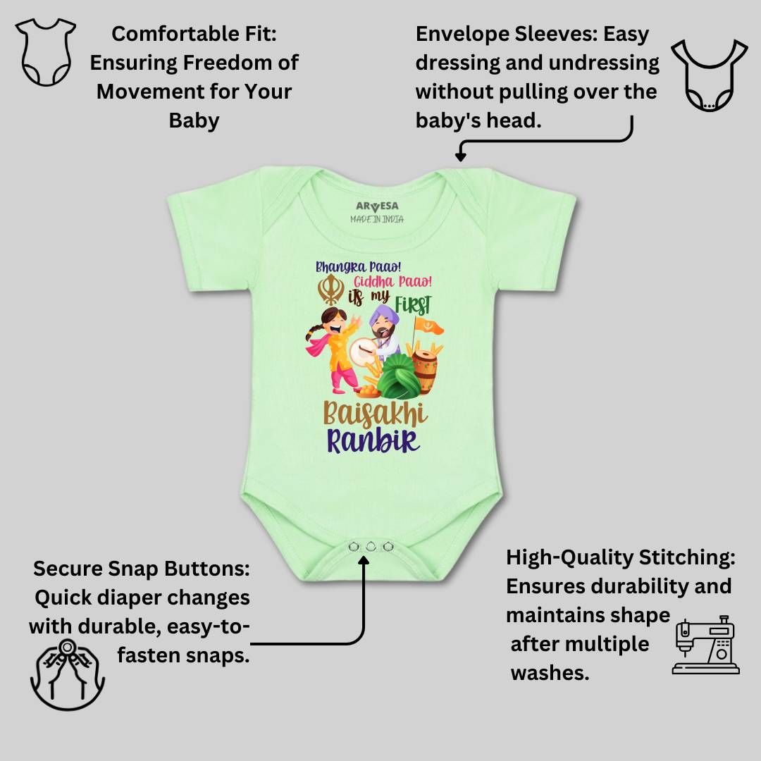 Arvesa My First Baisakhi Baby Boy & Girl Dress