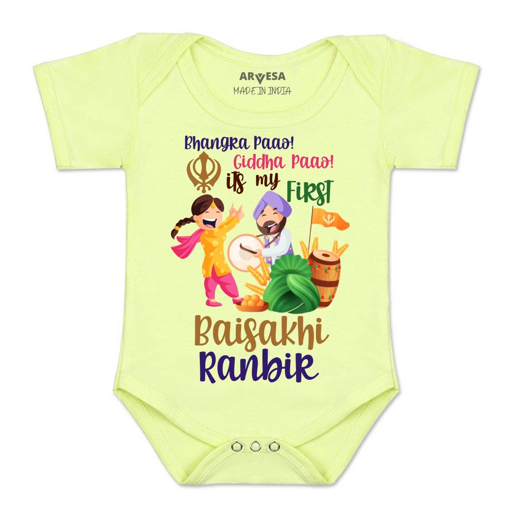 Arvesa My First Baisakhi Baby Boy & Girl Dress