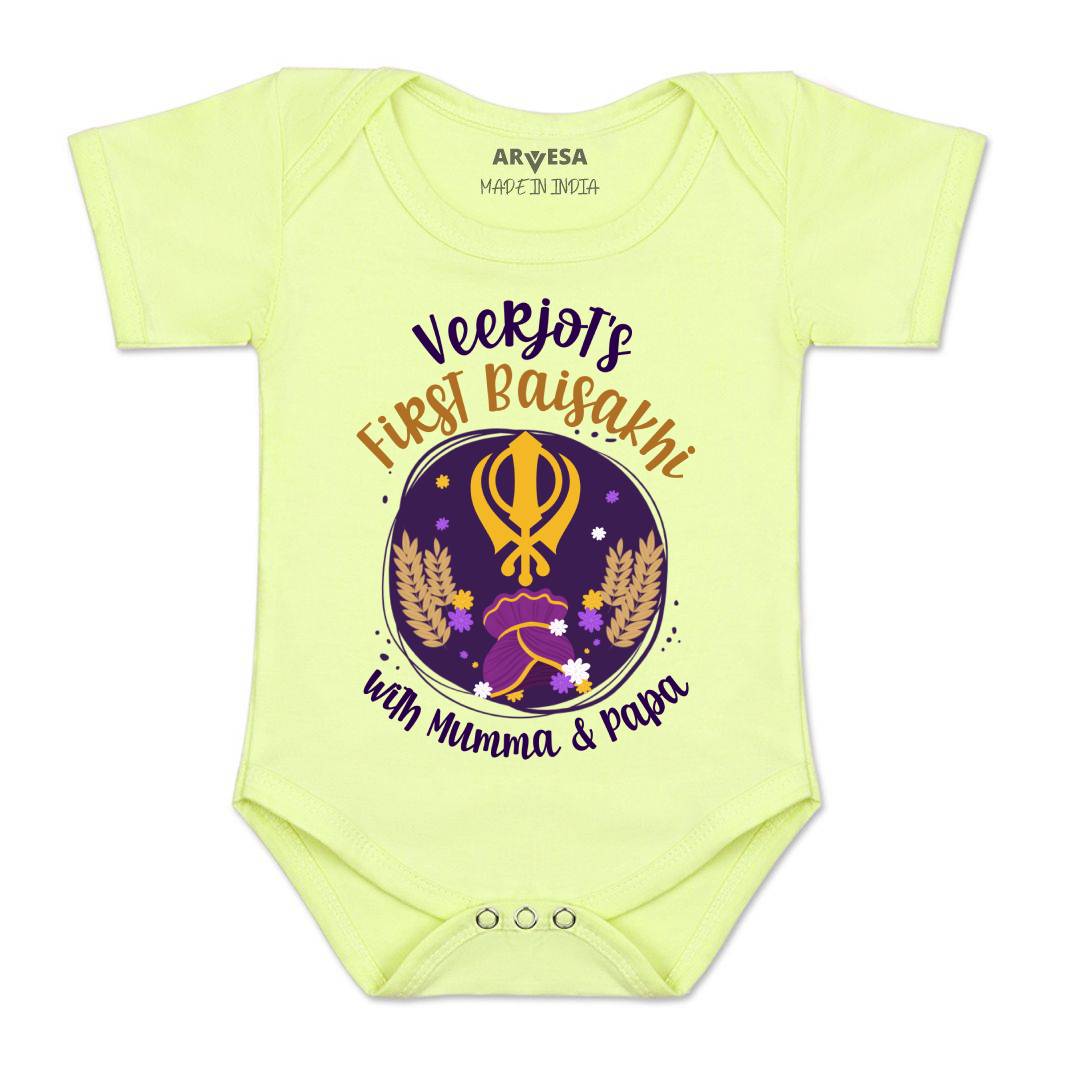 Arvesa My First Baisakhi Baby Boy & Girl Dress