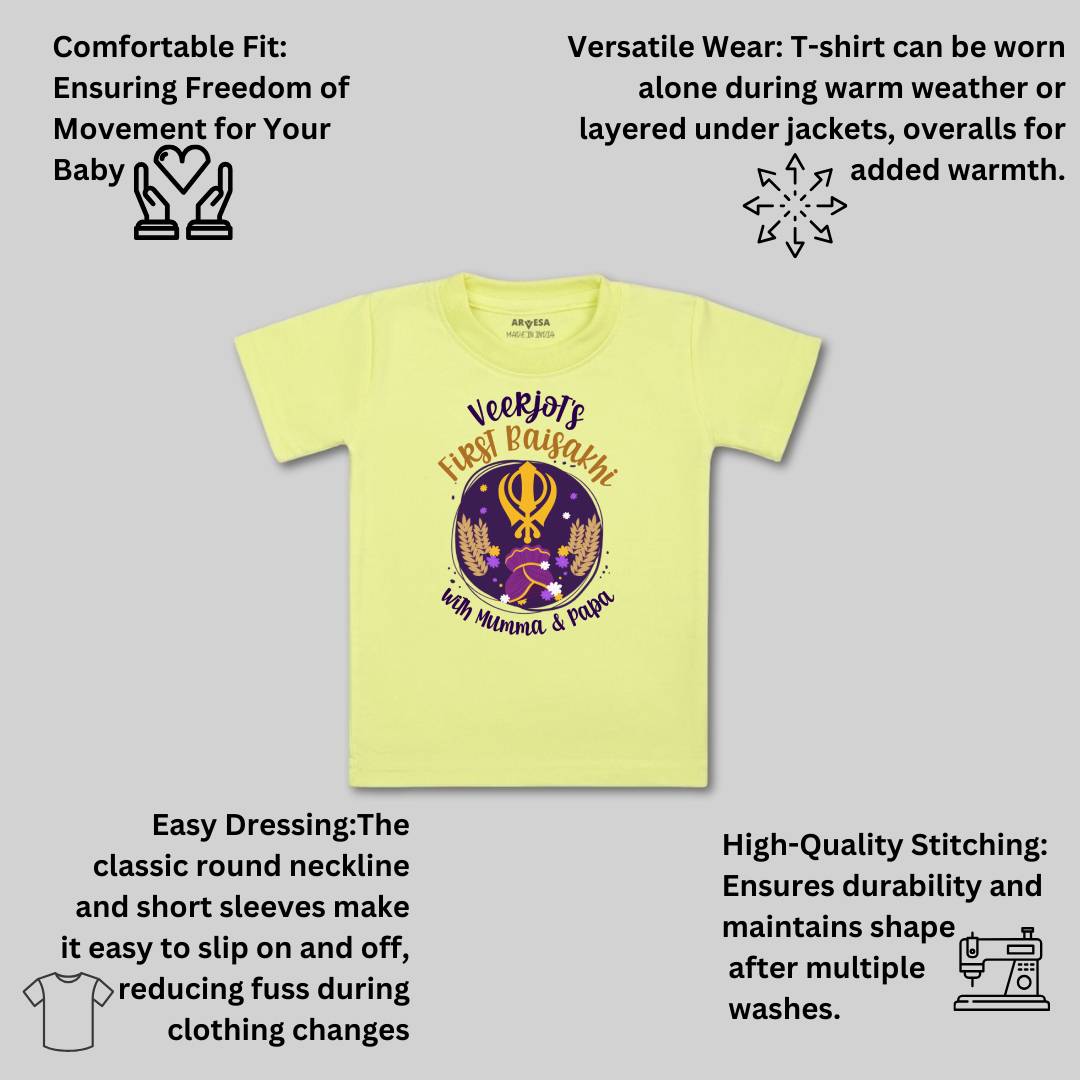 Arvesa My First Baisakhi Baby Boy & Girl Dress