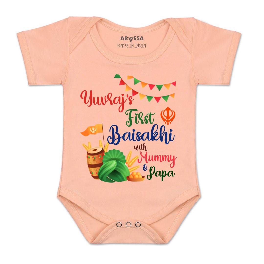 Arvesa My First Baisakhi Baby Boy & Girl Dress