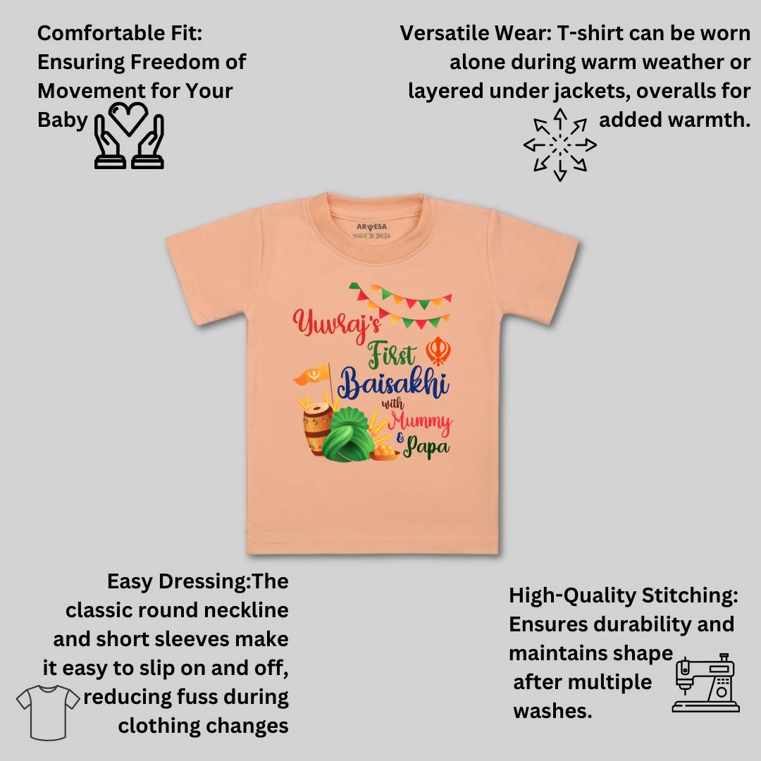 Arvesa My First Baisakhi Baby Boy & Girl Dress