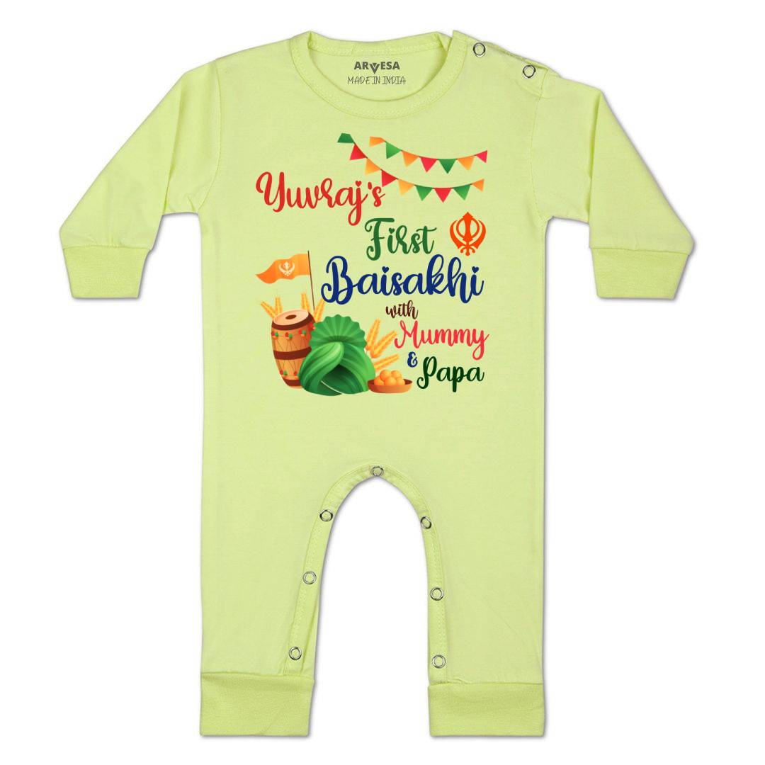 Arvesa My First Baisakhi Baby Boy & Girl Dress