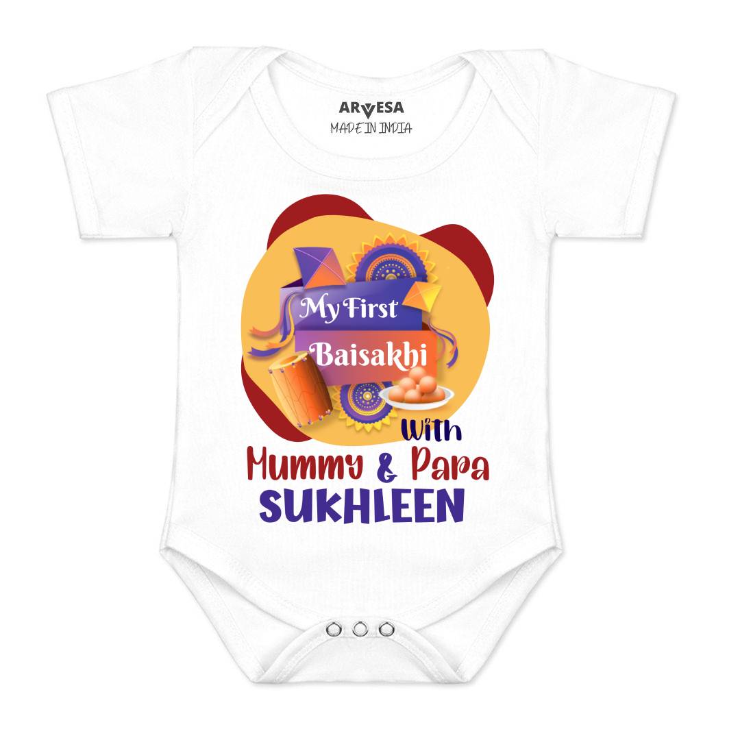 Arvesa My First Baisakhi Baby Boy & Girl Dress