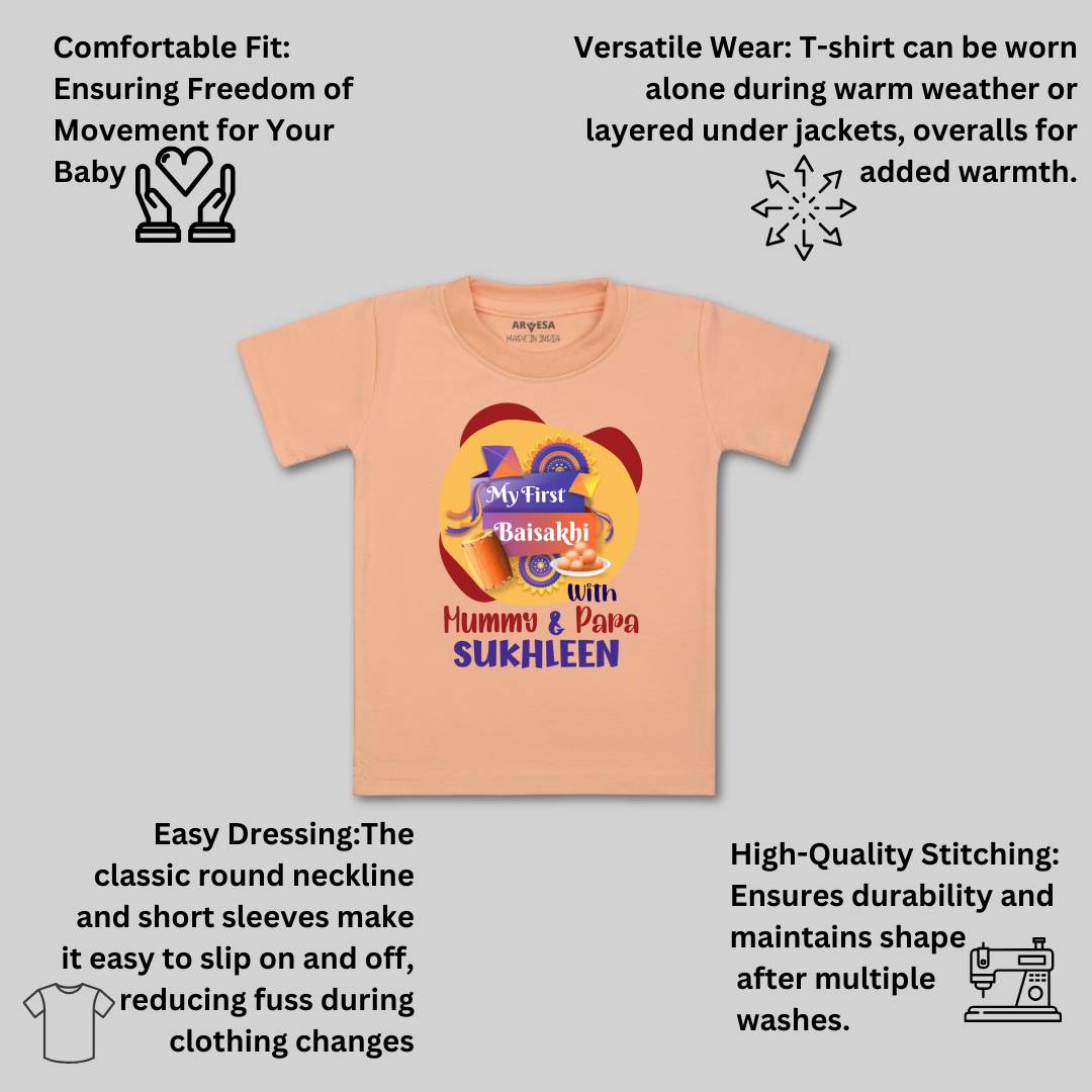 Arvesa My First Baisakhi Baby Boy & Girl Dress