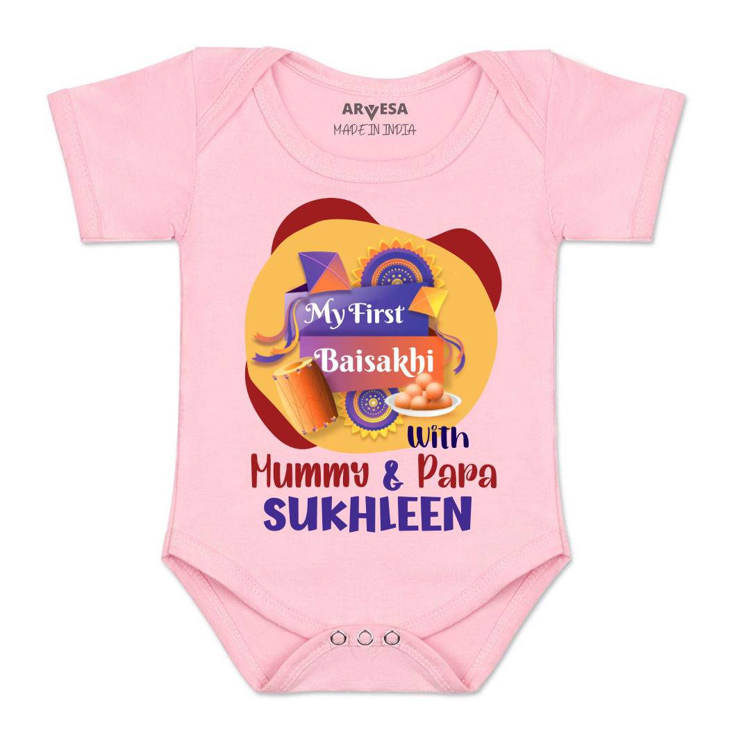Arvesa My First Baisakhi Baby Boy & Girl Dress