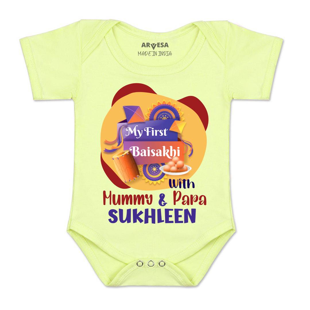 Arvesa My First Baisakhi Baby Boy & Girl Dress