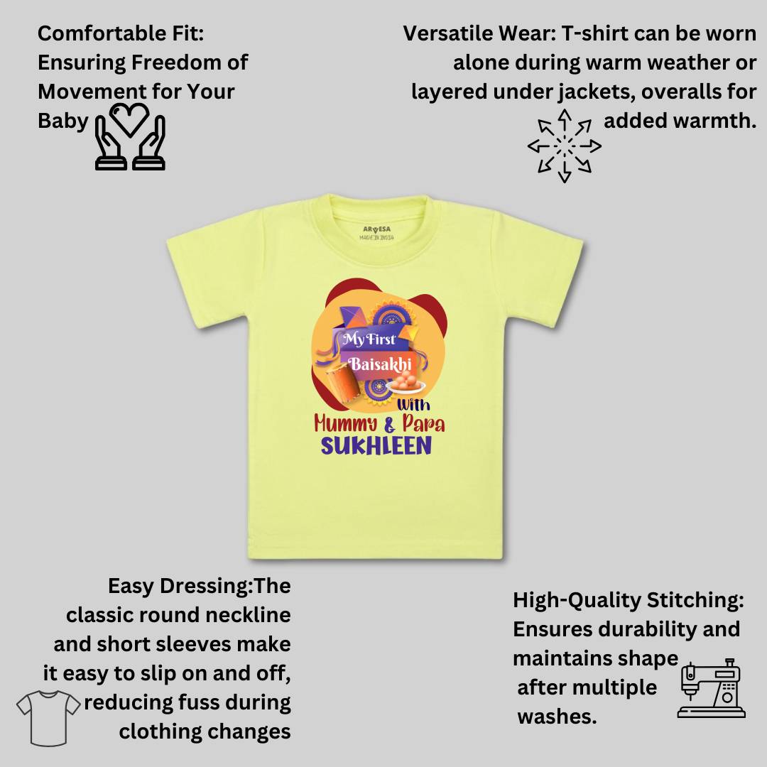 Arvesa My First Baisakhi Baby Boy & Girl Dress