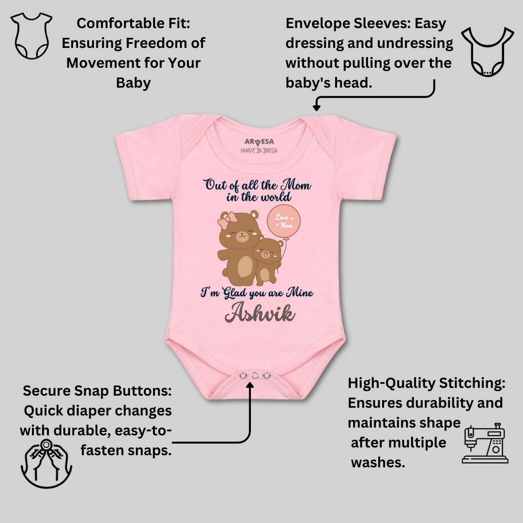 Arvesa I Am Glad You Are Mine Mom Baby Boy & Girl Dress