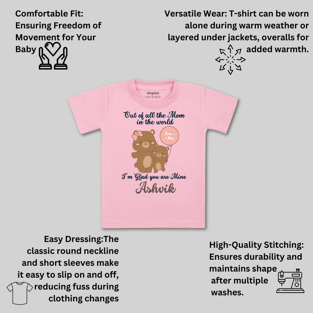 Arvesa I Am Glad You Are Mine Mom Baby Boy & Girl Dress