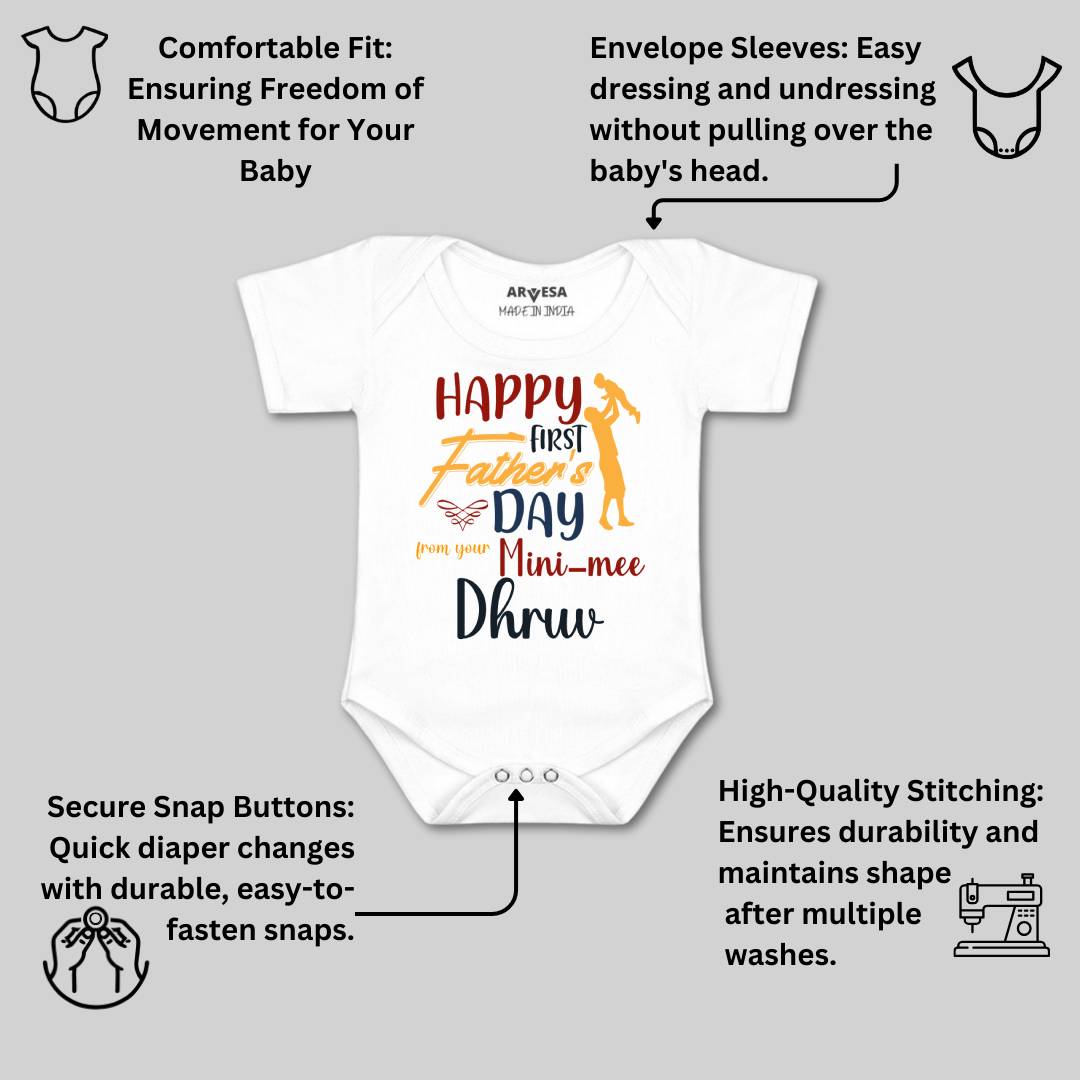 Arvesa Happy Father Days Baby Boy & Girl Dress