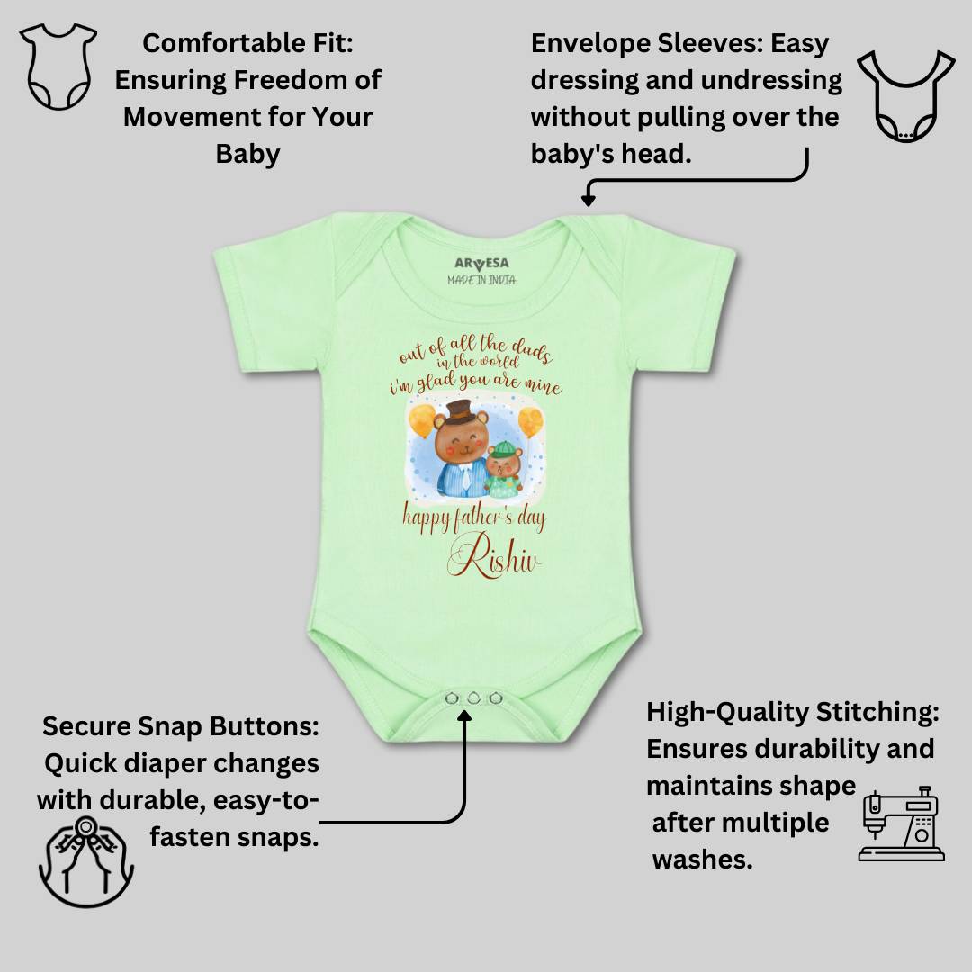 Arvesa Happy Father Days Baby Boy & Girl Dress