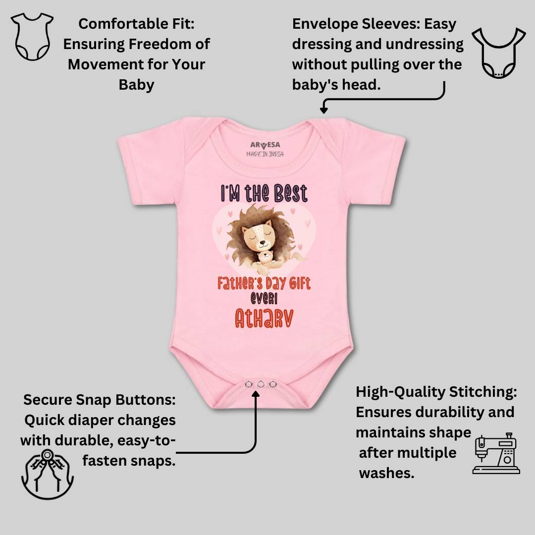 Arvesa Happy Father Days Baby Boy & Girl Dress