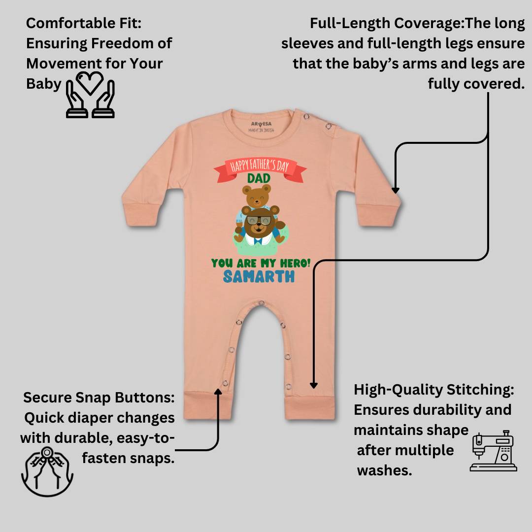 Arvesa Happy Father Days Baby Boy & Girl Dress