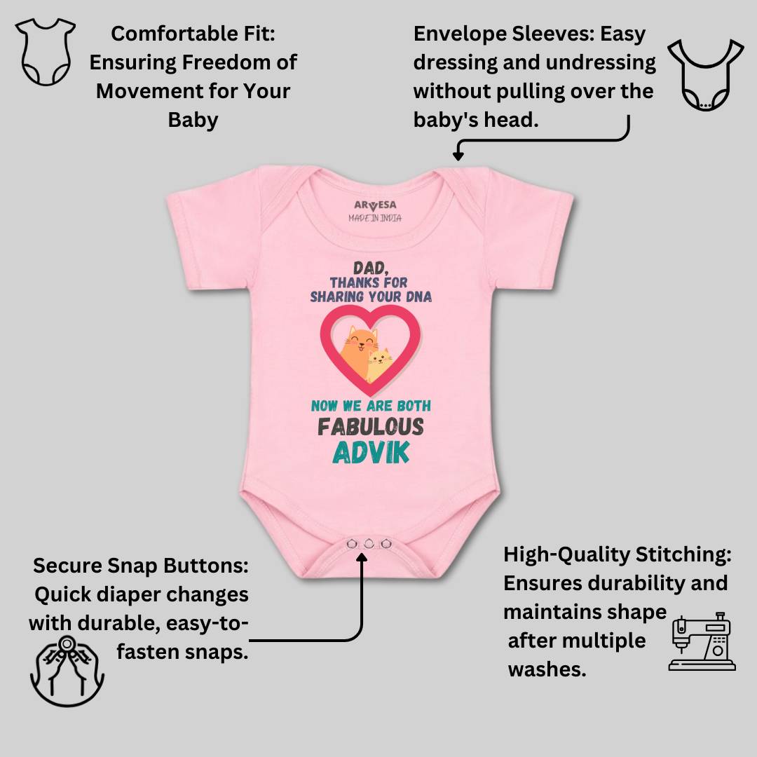 Arvesa Happy Father Days Baby Boy & Girl Dress