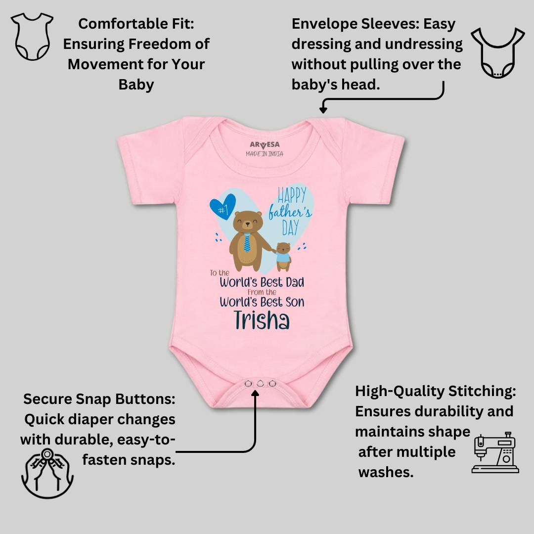 Arvesa Happy Father Days Baby Boy & Girl Dress