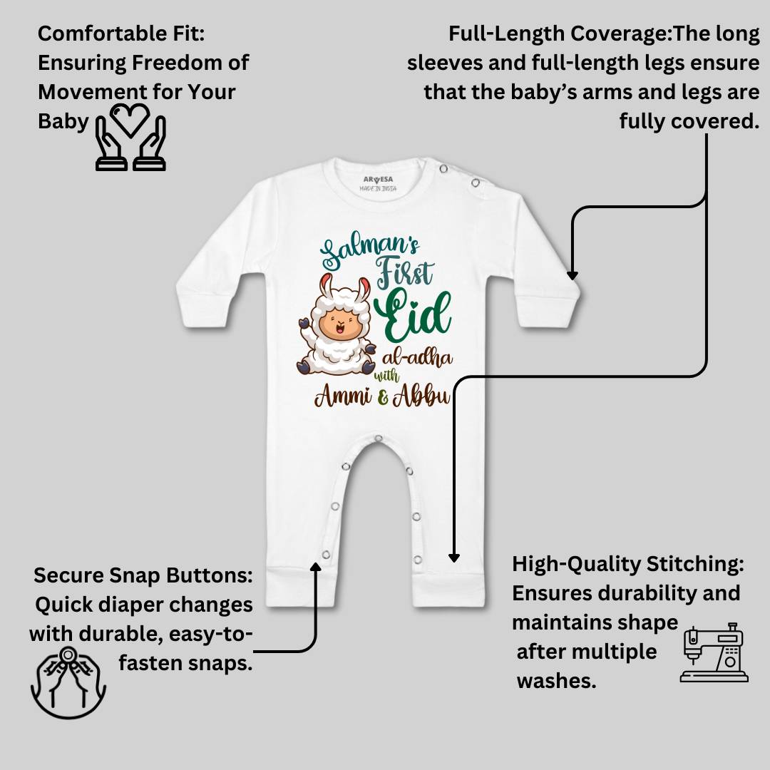 Arvesa My First Bakra Eid Baby Boy & Girl Dress