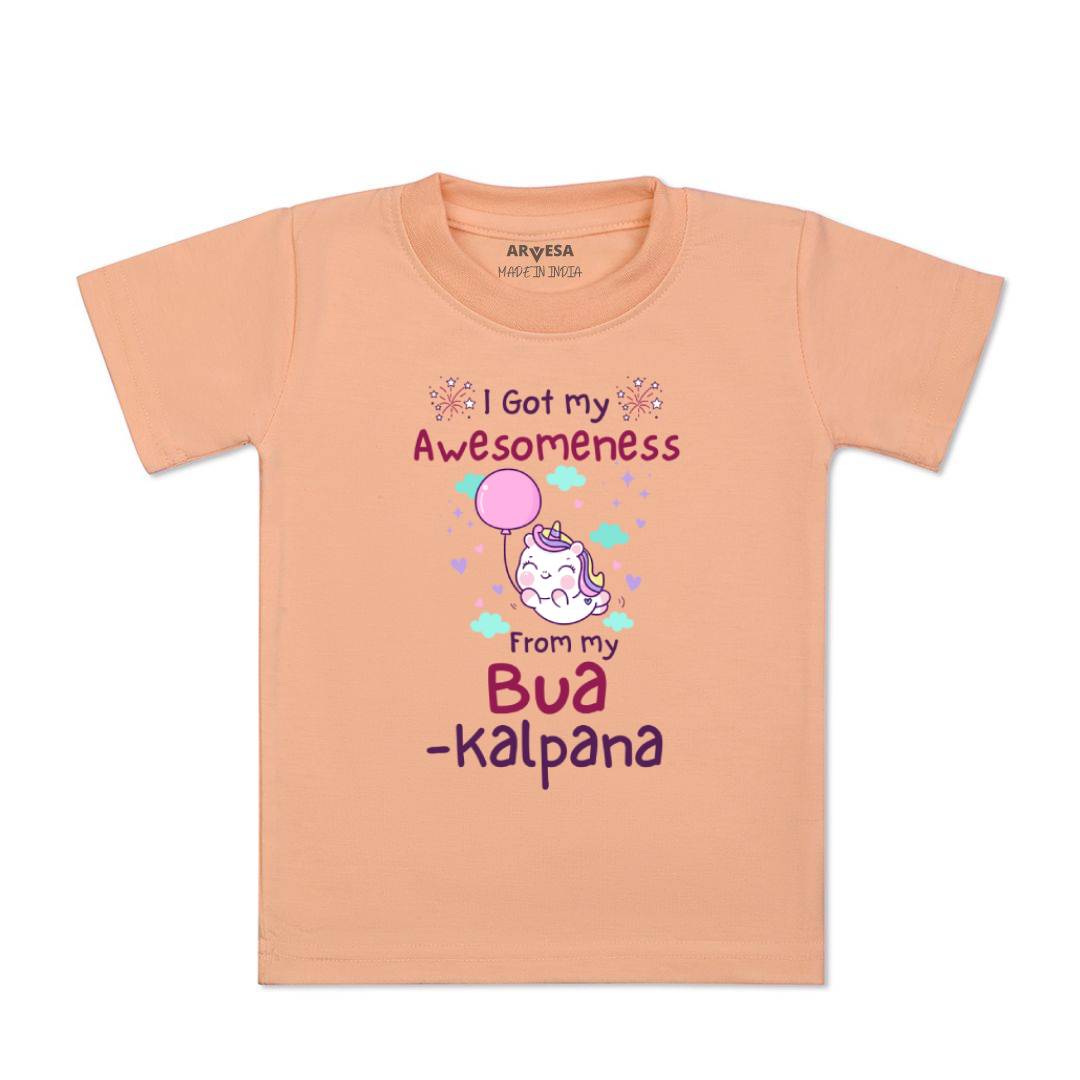 Arvesa I Got Awesomeness From Bua Baby Boy & Girl Dress
