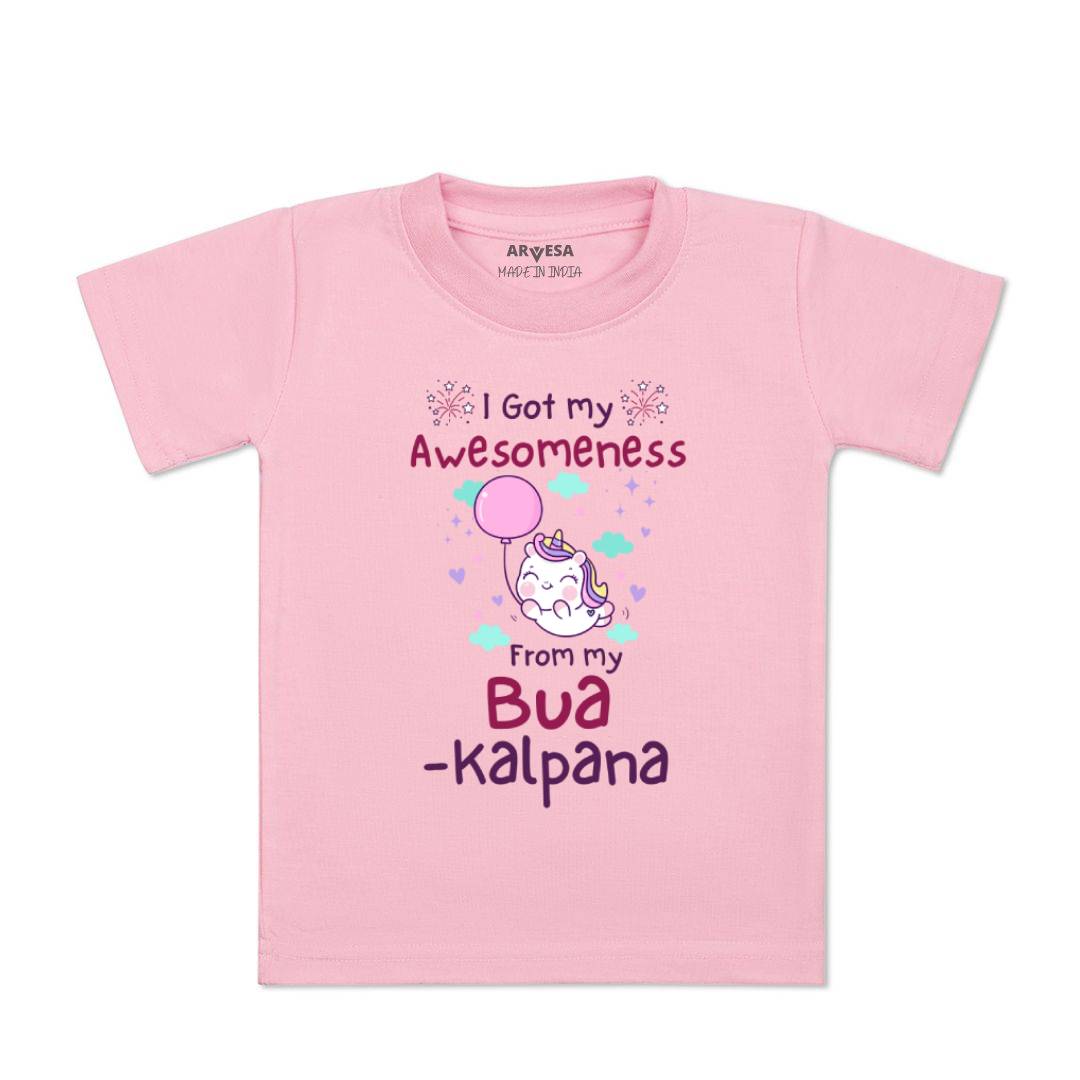 Arvesa I Got Awesomeness From Bua Baby Boy & Girl Dress