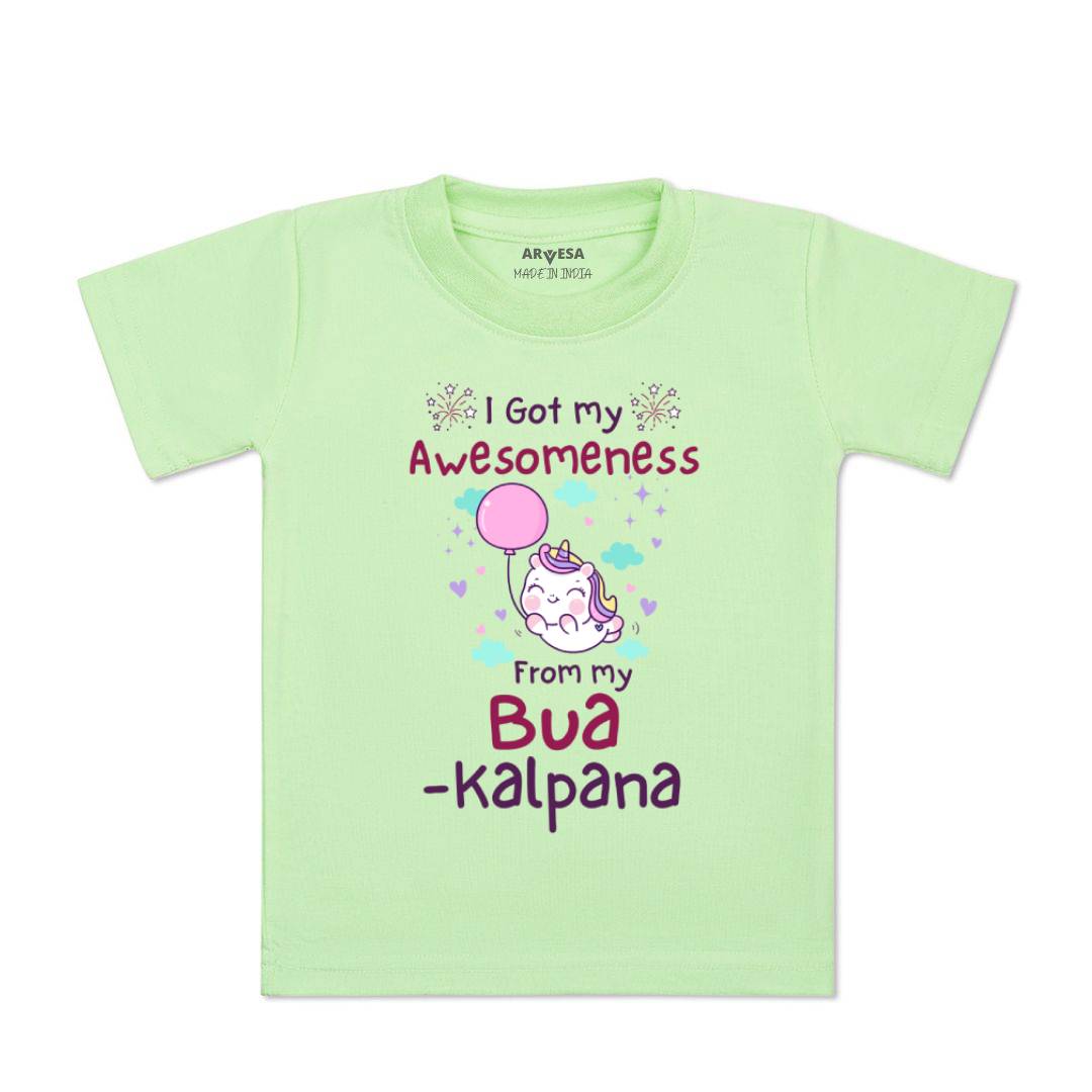 Arvesa I Got Awesomeness From Bua Baby Boy & Girl Dress