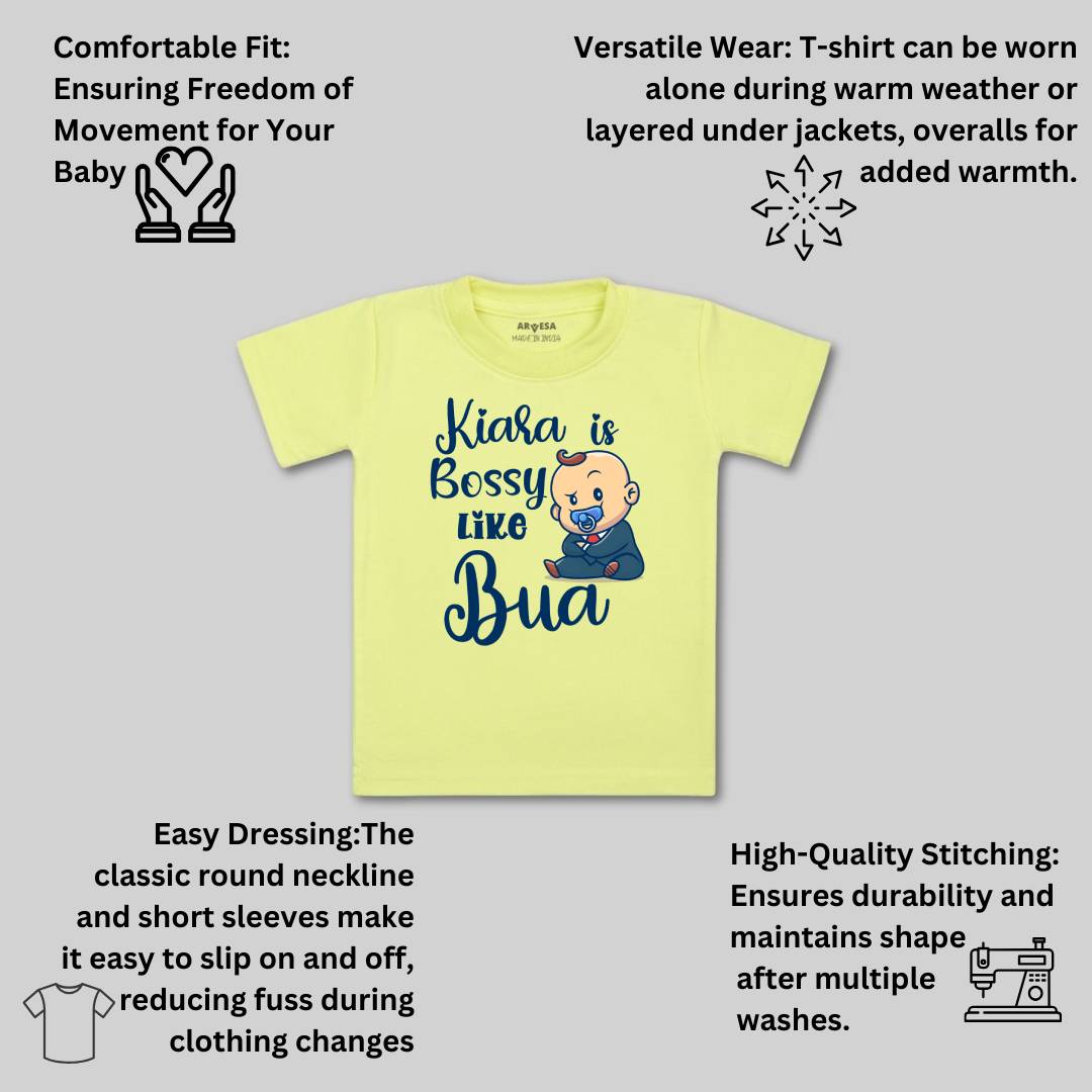 Arvesa Bossy Like My Bua Baby Boy & Girl Dress