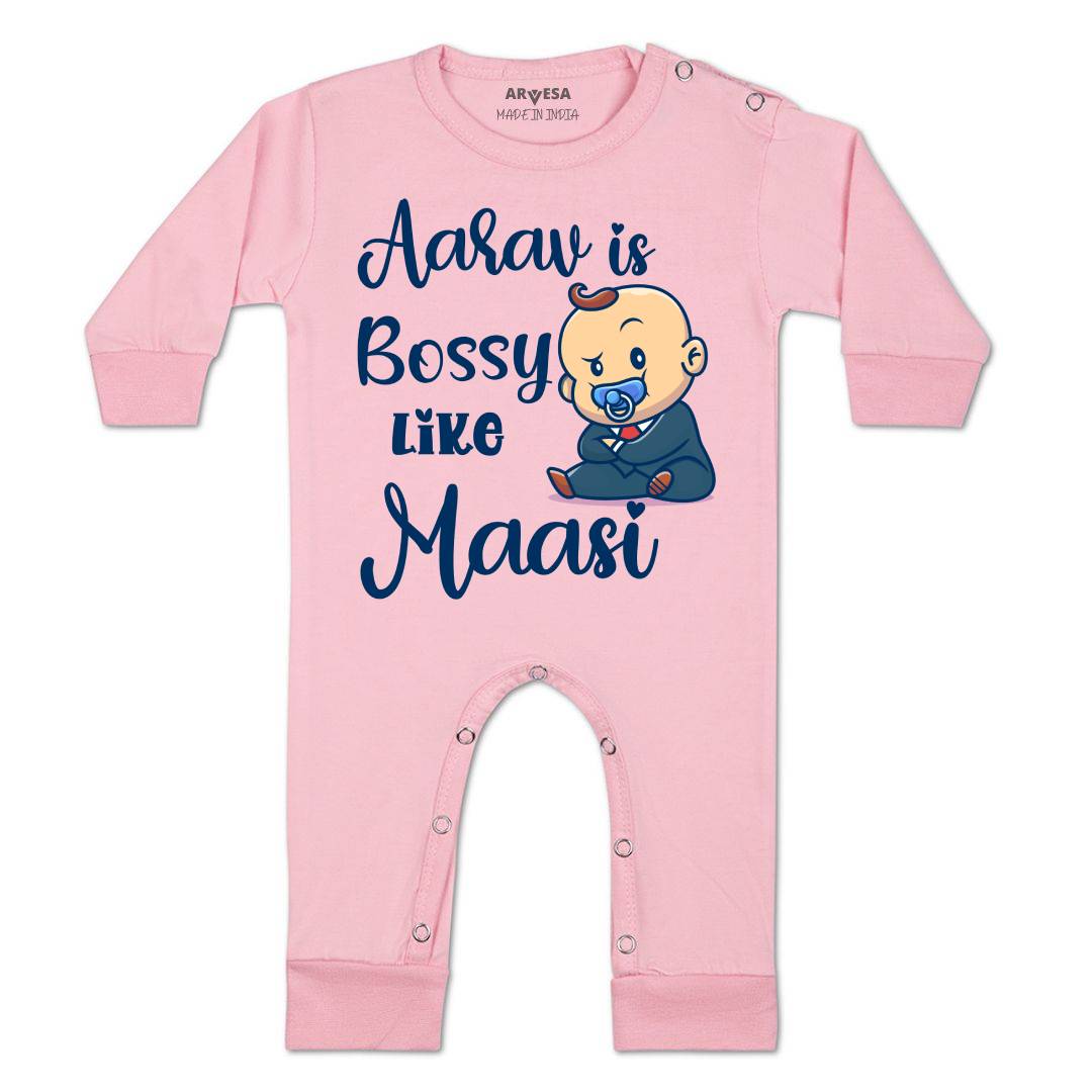 Arvesa Bossy Like My Maasi Baby Boy & Girl Dress