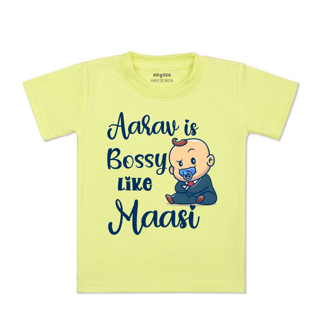 Arvesa Bossy Like My Maasi Baby Boy & Girl Dress