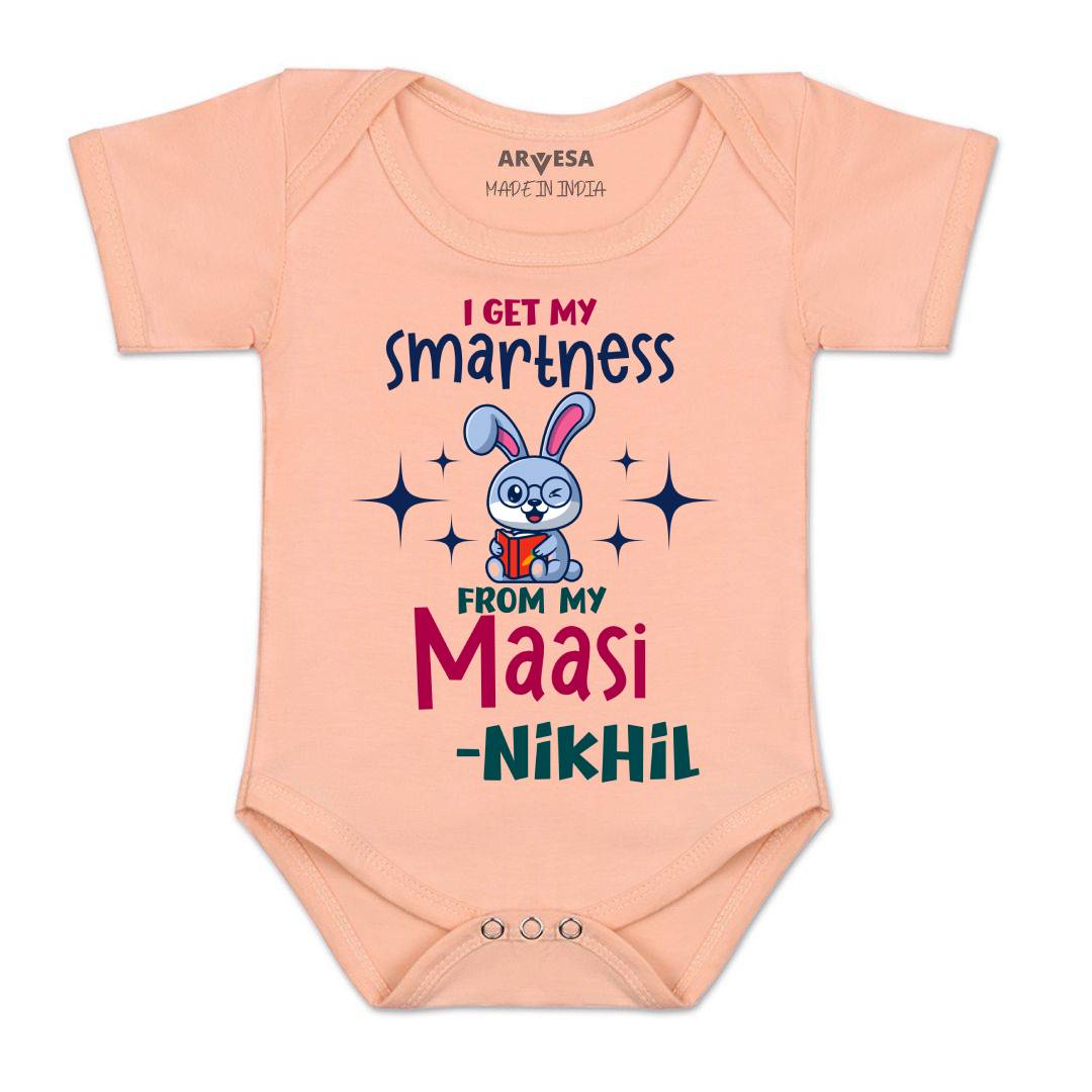 Arvesa I Got Smartness From Maasi Baby Boy & Girl Dress