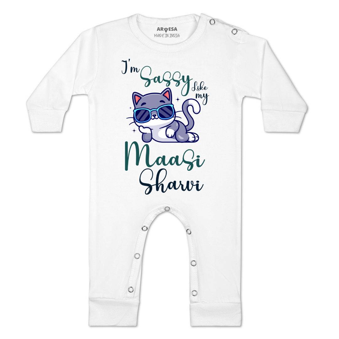 Arvesa I Am Sassy Like My Bua Baby Boy & Girl Dress