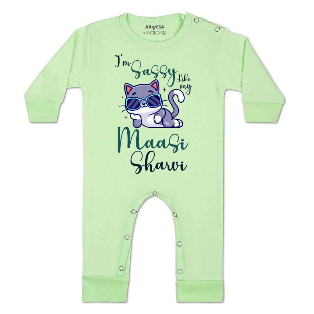 Arvesa I Am Sassy Like My Bua Baby Boy & Girl Dress