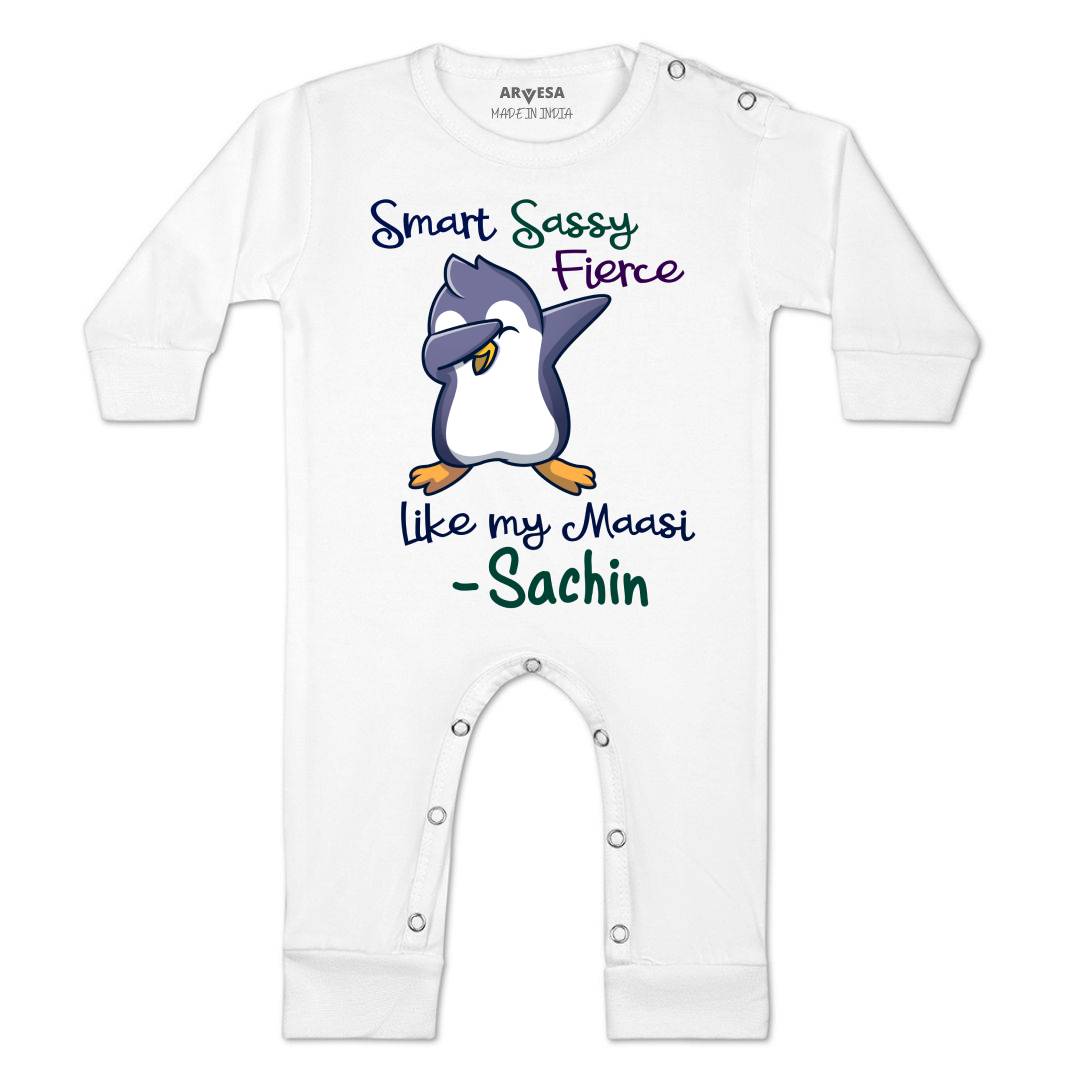Arvesa Smart Sassy Like My Maasi Baby Boy & Girl Dress