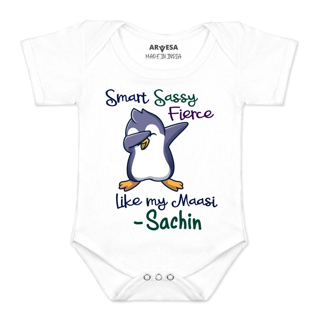 Arvesa Smart Sassy Like My Maasi Baby Boy & Girl Dress