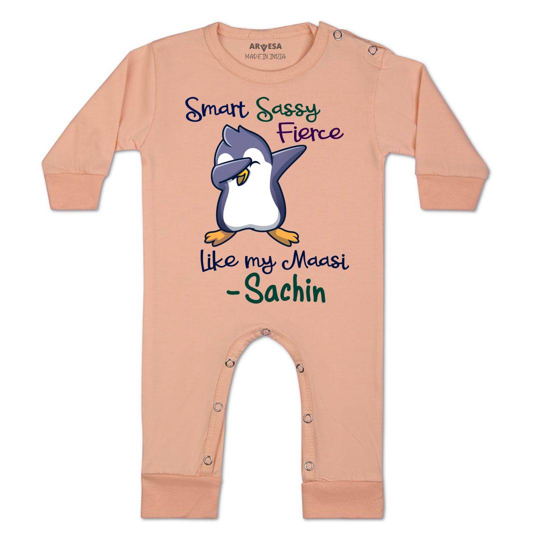 Arvesa Smart Sassy Like My Maasi Baby Boy & Girl Dress