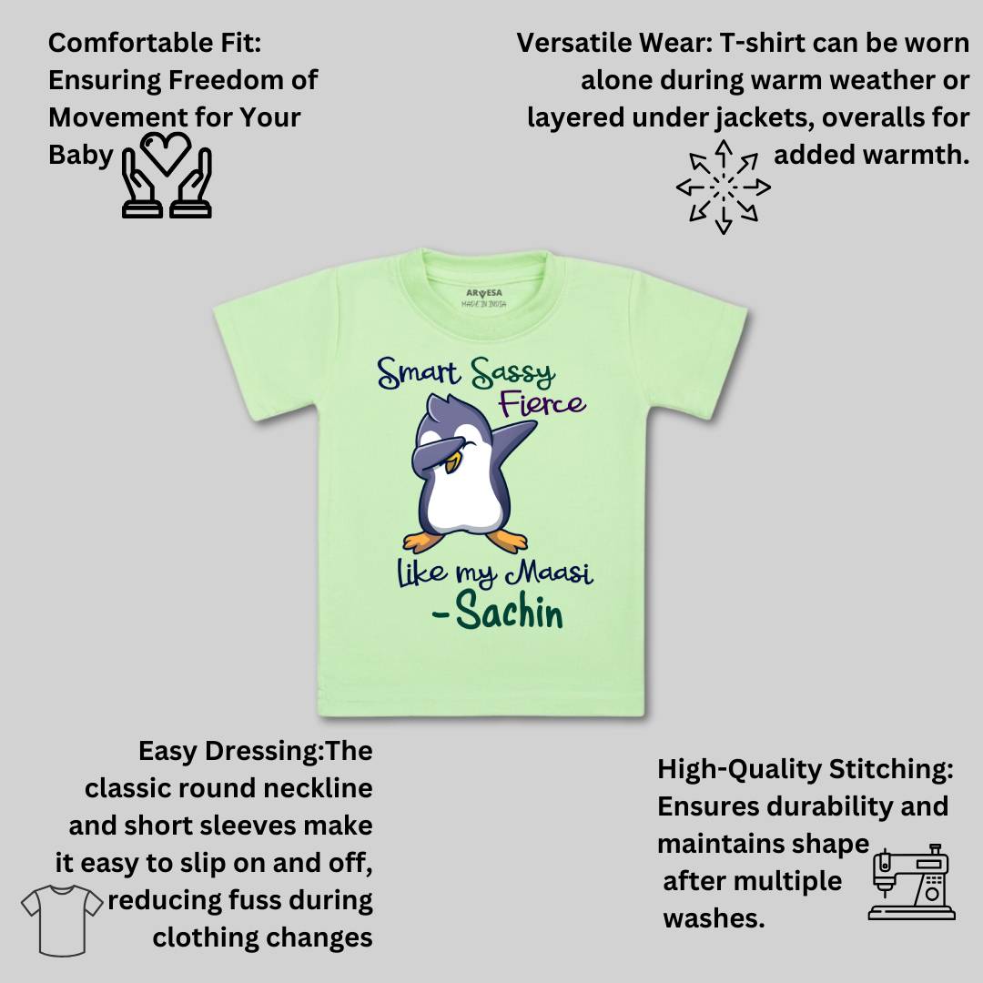 Arvesa Smart Sassy Like My Maasi Baby Boy & Girl Dress