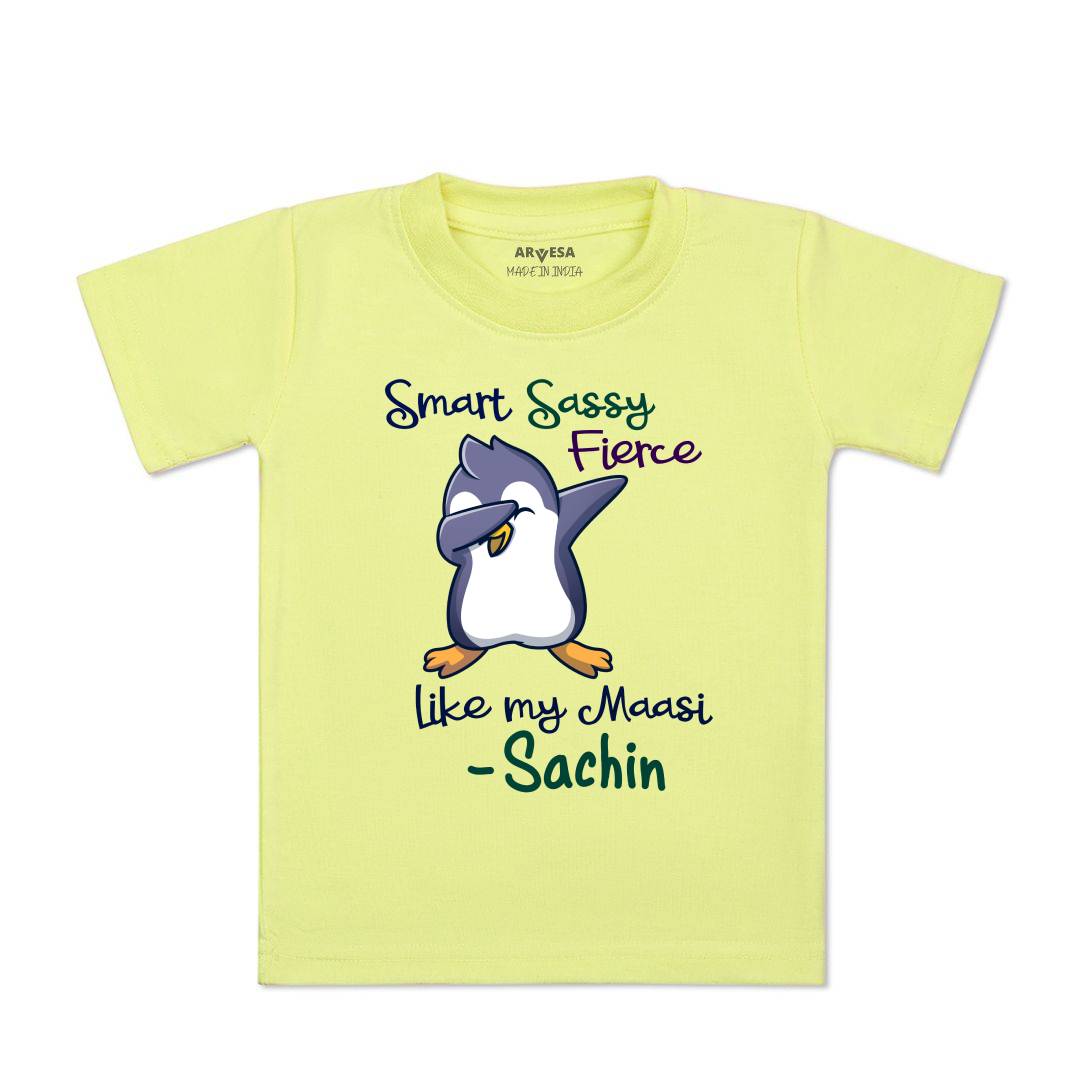 Arvesa Smart Sassy Like My Maasi Baby Boy & Girl Dress