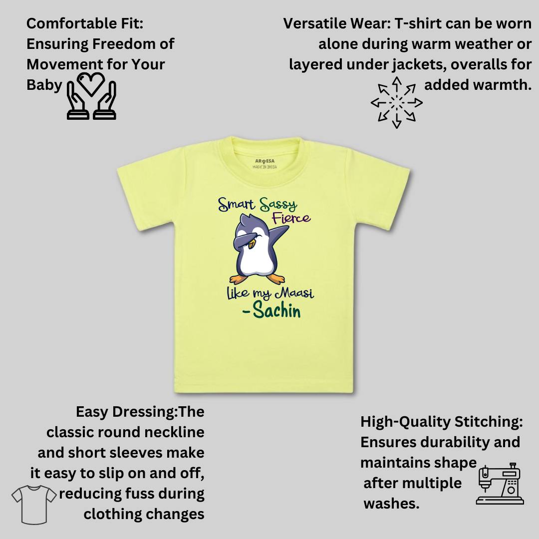Arvesa Smart Sassy Like My Maasi Baby Boy & Girl Dress