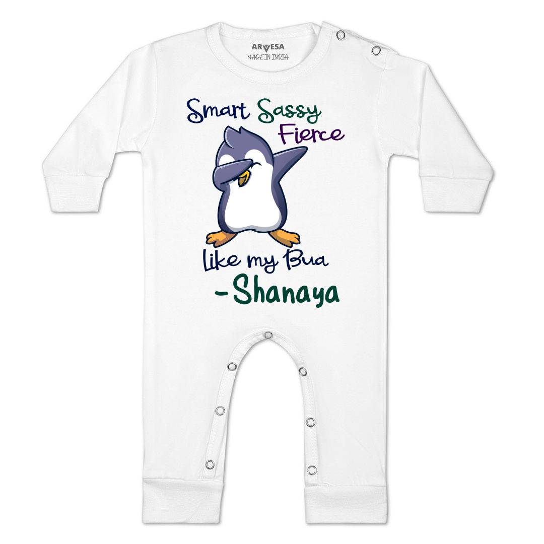Arvesa Smart Sassy Like My Bua Baby Boy & Girl Dress
