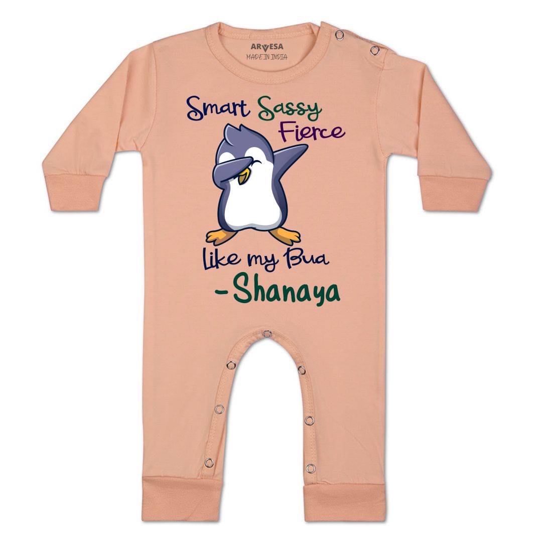 Arvesa Smart Sassy Like My Bua Baby Boy & Girl Dress