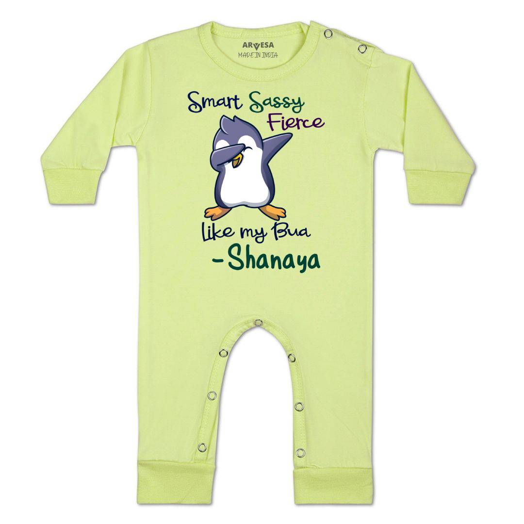 Arvesa Smart Sassy Like My Bua Baby Boy & Girl Dress