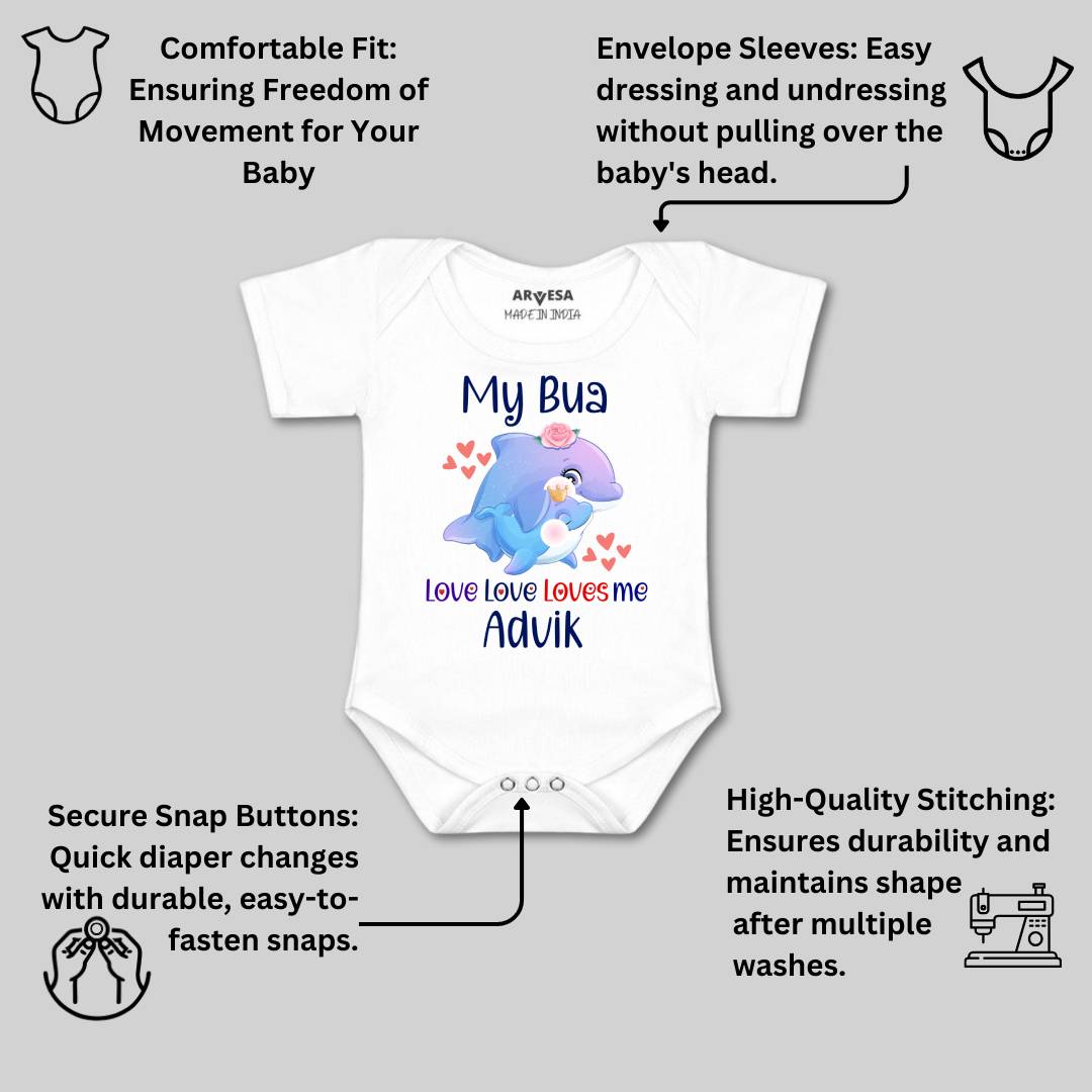 Arvesa My Bua Love Me Baby Boy & Girl Dress