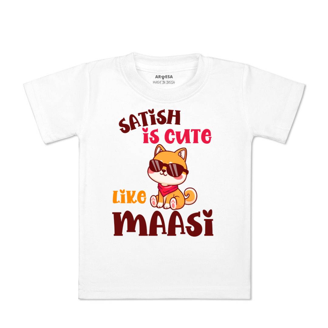 Arvesa Cute Like My Maasi Baby Boy & Girl Dress